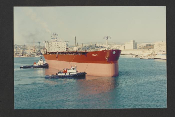 Ship "Gulluk" leaving Malta Dryodcks after repairs