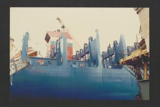 Unidentified ship at Malta Drydocks (company OAL) Dock No 4