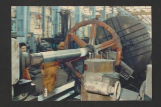 Lathe work at Malta Drydocks Machine Shop (Factory)