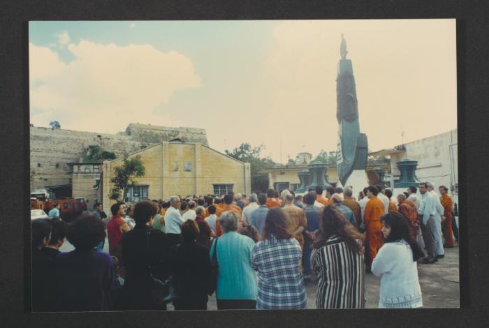 Religious function at the Malta Drydocks near the Workers' memorial