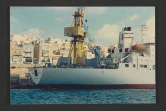 Ship "Iran Mofid" at Malta Drydocks Afloat repairs