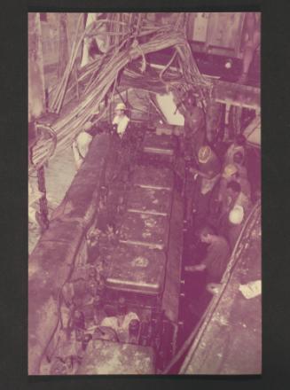 Ship "Cunard Countess" repairs and conversion at Malta Drydocks - Engine room work