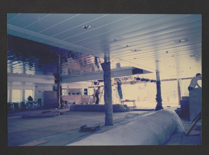 Ship "Cunard Countess" repairs and conversion at Malta Drydocks - onboard in accommodation areas