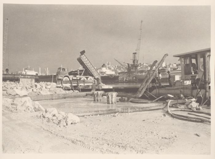 Malta Drydocks - No 6 Drydock construction