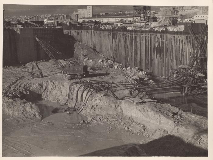 Malta Drydocks - No 6 Drydock construction