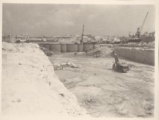 Malta Drydocks - No 6 Drydock construction