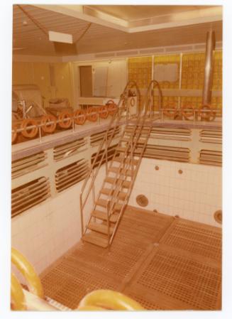 Malta Drydocks refitting of "VISTAFJORD" at No 5 Dock- Swimming pool area