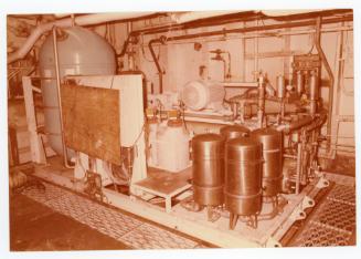 Malta Drydocks refitting of "VISTAFJORD" at No 5 Dock-Machinery spaces