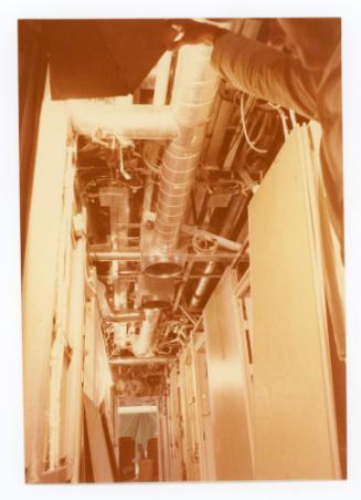 Malta Drydocks refitting of "VISTAFJORD" at No 5 Dock- Passageways in accommodation areas