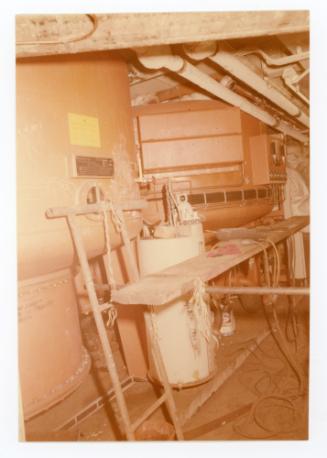 Malta Drydocks refitting of "VISTAFJORD" at No 5 Dock-Machinery spaces