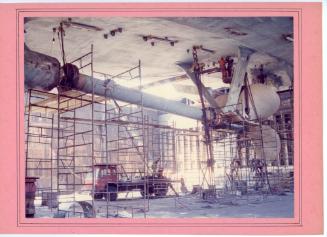 Malta Drydocks unidentified ship repairs on tailshaft and propeller