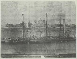 "HMS SULTAN" alongside Somerset Dock