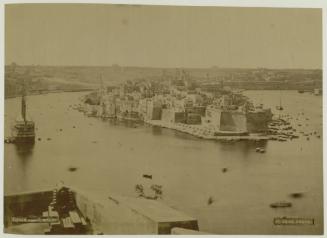 General view of Senglea and "HMS HIBERNIA"