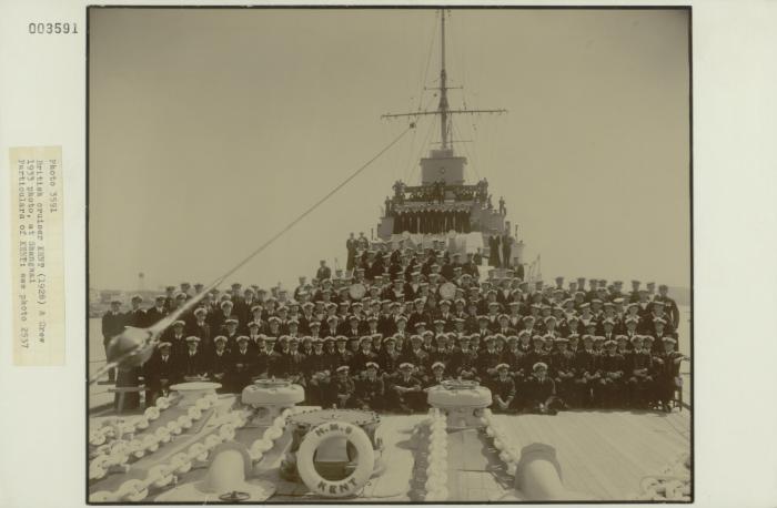 British cruiser "HMS KENT" (1928) and crew in Shanghai 1933