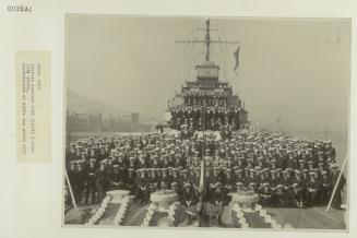 British cruiser "HMS KENT" (1928) and crew 1934