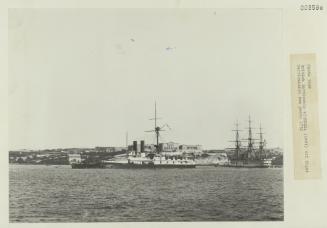 British battleship "HMS VICTORIA" (1887) off Bighi