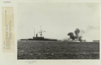 Collsion between British battleships "HMS VICTORIA" (right) and "HMS CAMPERDOWN" 22 June 1893 off Tripoli, Lebanon