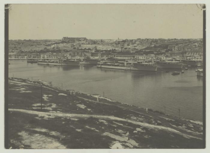 General view of Marsamxett Harbour Malta