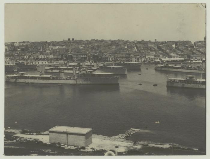 General view of Marsamxett Harbour Malta