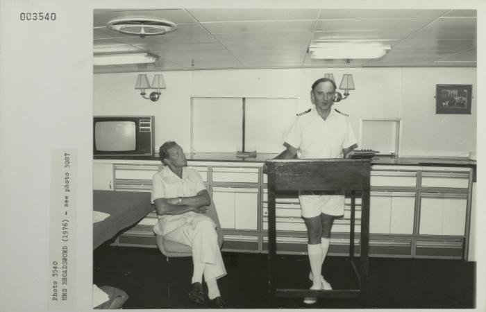 Commanding Officer onboard "HMS BROADSWORD" (1976)
