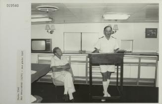 Commanding Officer onboard "HMS BROADSWORD" (1976)