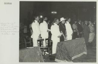 Crew members from "HMS BROADSWORD" (1976) attending a religious function in St. John's Co-Cathedral, Valletta Malta
