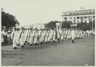 A parade from the Royal Navy in Floriana Malta