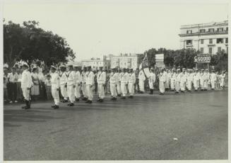 A parade from the Royal Navy in Floriana Malta