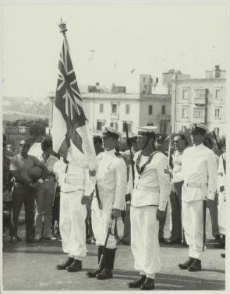 A parade from the Royal Navy in Floriana Malta