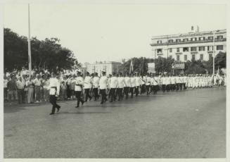 A parade from the Armed Forces of Malta in Floariana Malta