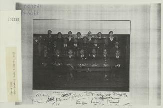Rear Admiral Cecil and staff in 1979
