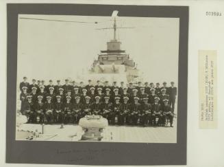 British cruiser "HMS KENT" (1928) and officers in Shanghai 1933