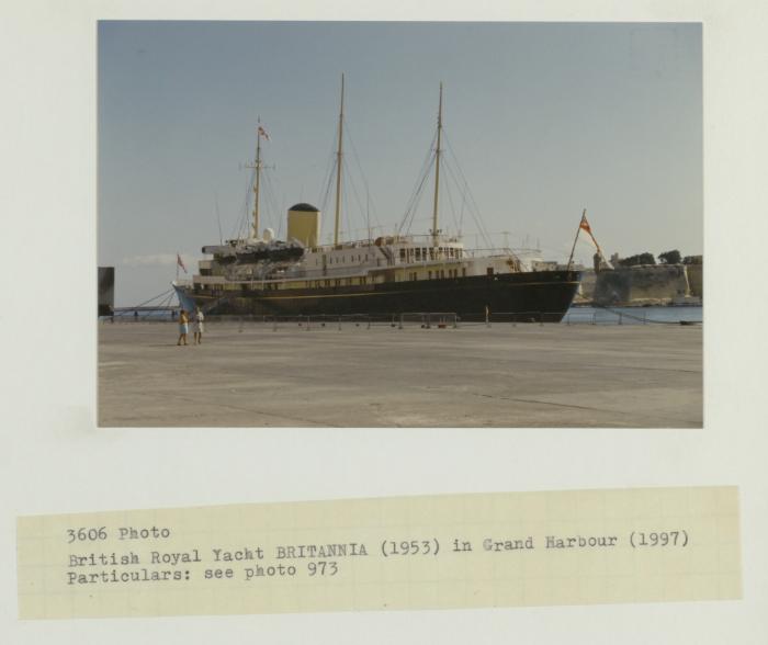 British Royal Yacht "BRITANNIA" (1953) in the Grand Harbour (1997)