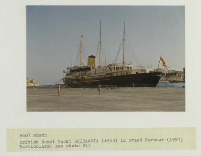 British Royal Yacht "BRITANNIA" (1953) in the Grand Harbour (1997)