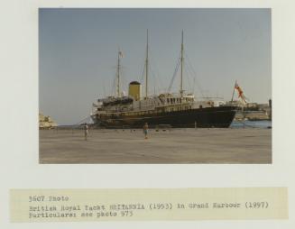 British Royal Yacht "BRITANNIA" (1953) in the Grand Harbour (1997)