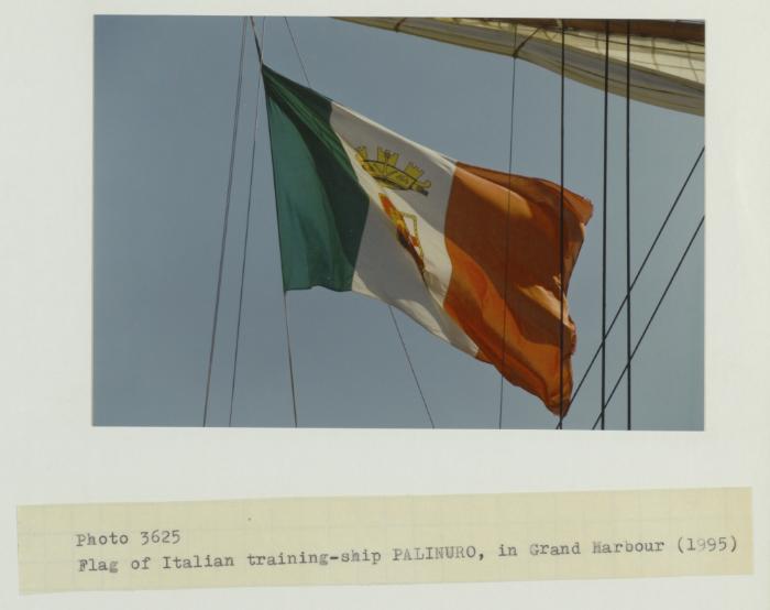Flg of Italian sail training-ship, of the Palinuro class, "PALINURO" (1934)