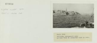 Valletta, Marsamxett area as seen from HM submarine "ODIN" in 1940