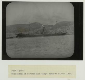 [Unidentified] merchantile cargo steamer (circa. 1910)