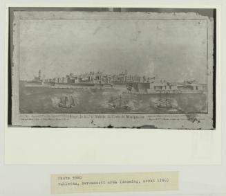 Valletta, Marsamxett area (circa. 1780)