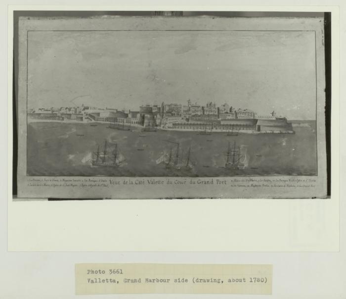 Valletta, Grand Harbour area (circa. 1780)