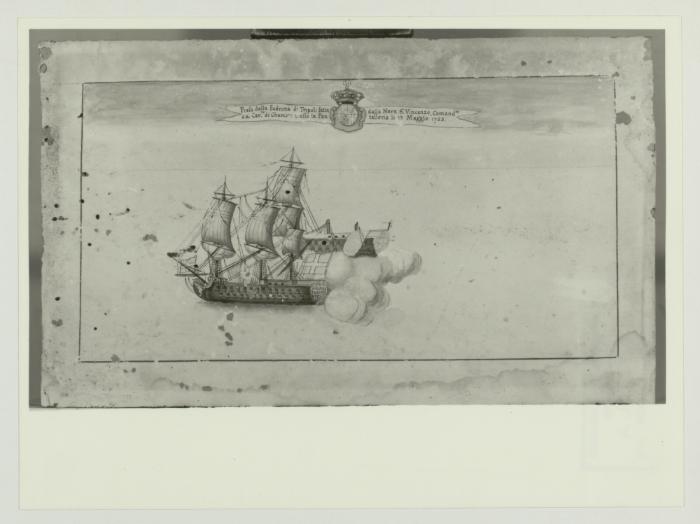 [Unidentified] battle of warships (circa. 1780)