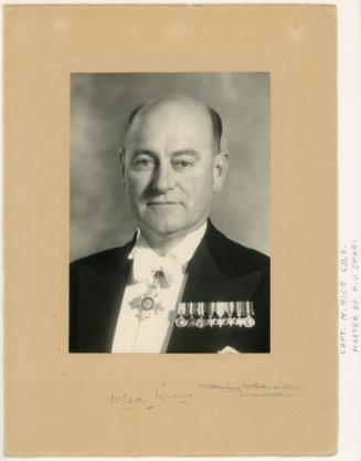 Captain N. Rice C.B.E. Master of "M.V. ORARI"
