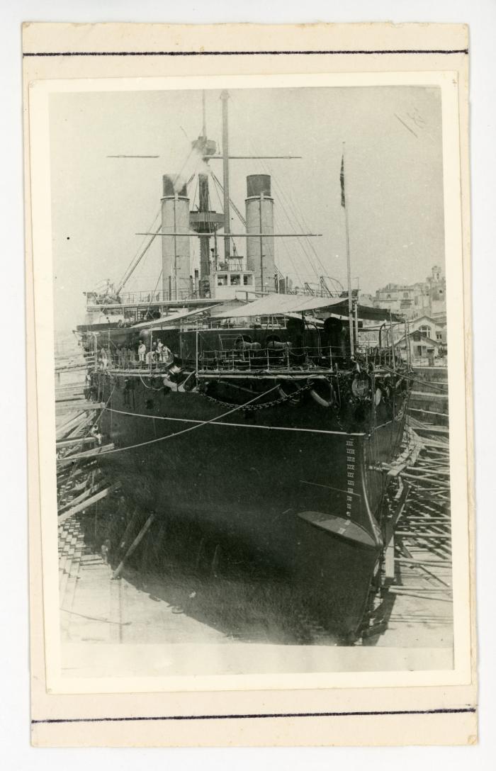 "HMS NILE" in the Malta drydock.