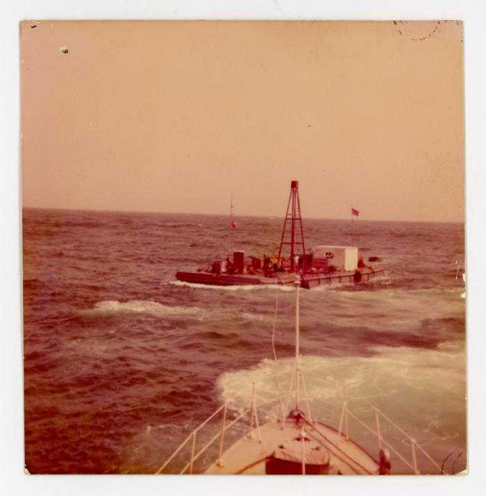 A ship encounters a boat while at sea