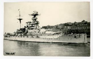 "MALAYA" entering the Grand Harbour, Malta