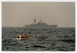 "HMS CORUNNA" at St. Paul's Bay, Malta (D97)