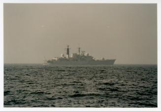 "HMS CORUNNA" at St. Paul's Bay, Malta (D97)