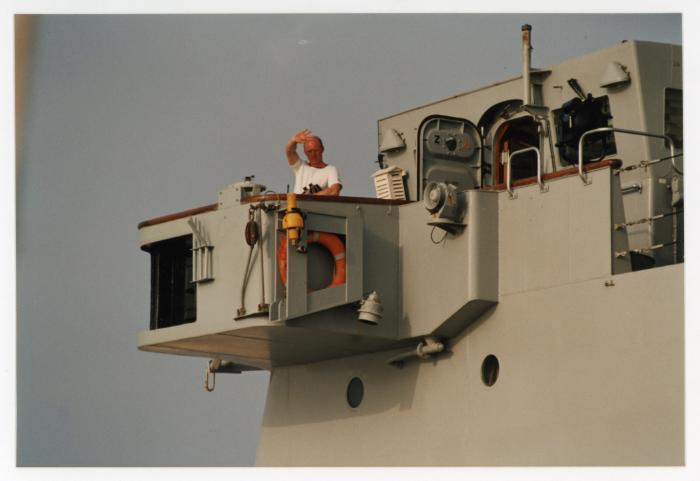 Man onboard "HMS ARK ROYAL"