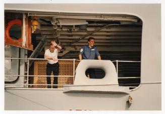 Men onboard "HMS ARK ROYAL"