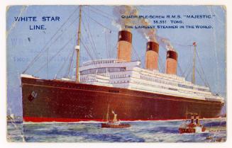 Passengership "MAJESTIC" (1921) of the British White Star Line